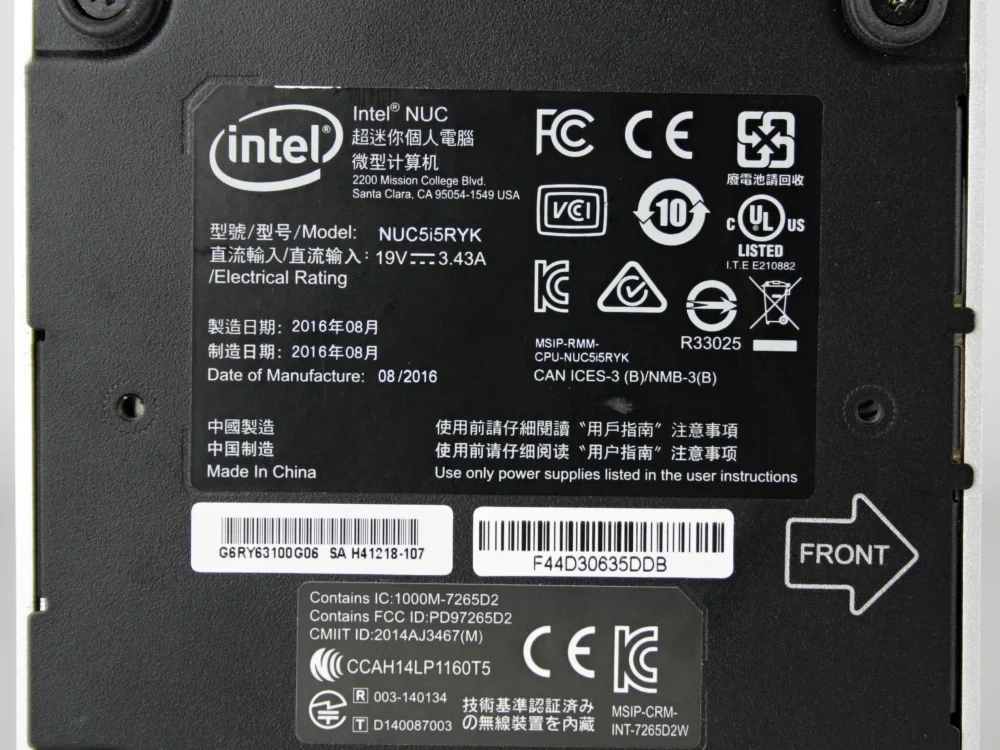 Intel NUC Kit NUC5i5RYK -8GB RAM, 256GB SSD, WiFi,ZÁRUKA, OS - 6