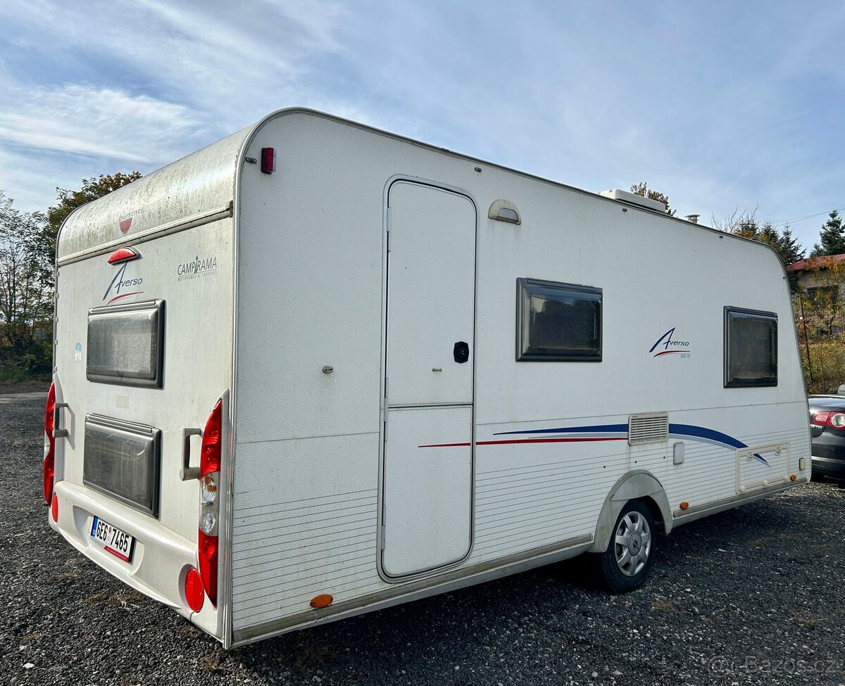 Karavan Bürstner Averso 500 - super stav, předstan, klima… - 6