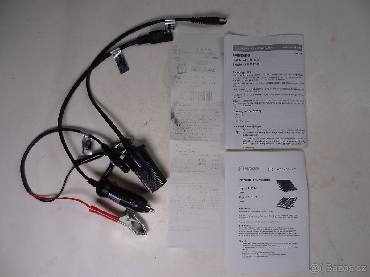 Solární nabíječka autobaterií v kufru. CONRAD - 6