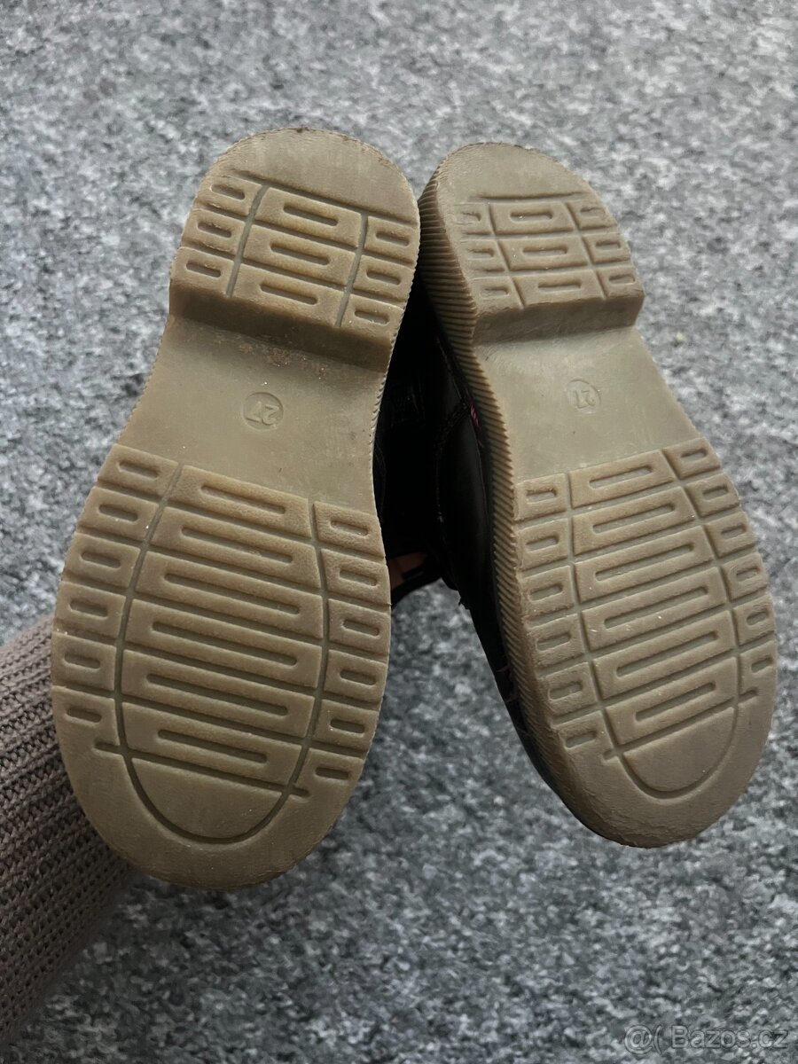 Dětské dívčí černé vyteplené traktorky vel. 27 - 6