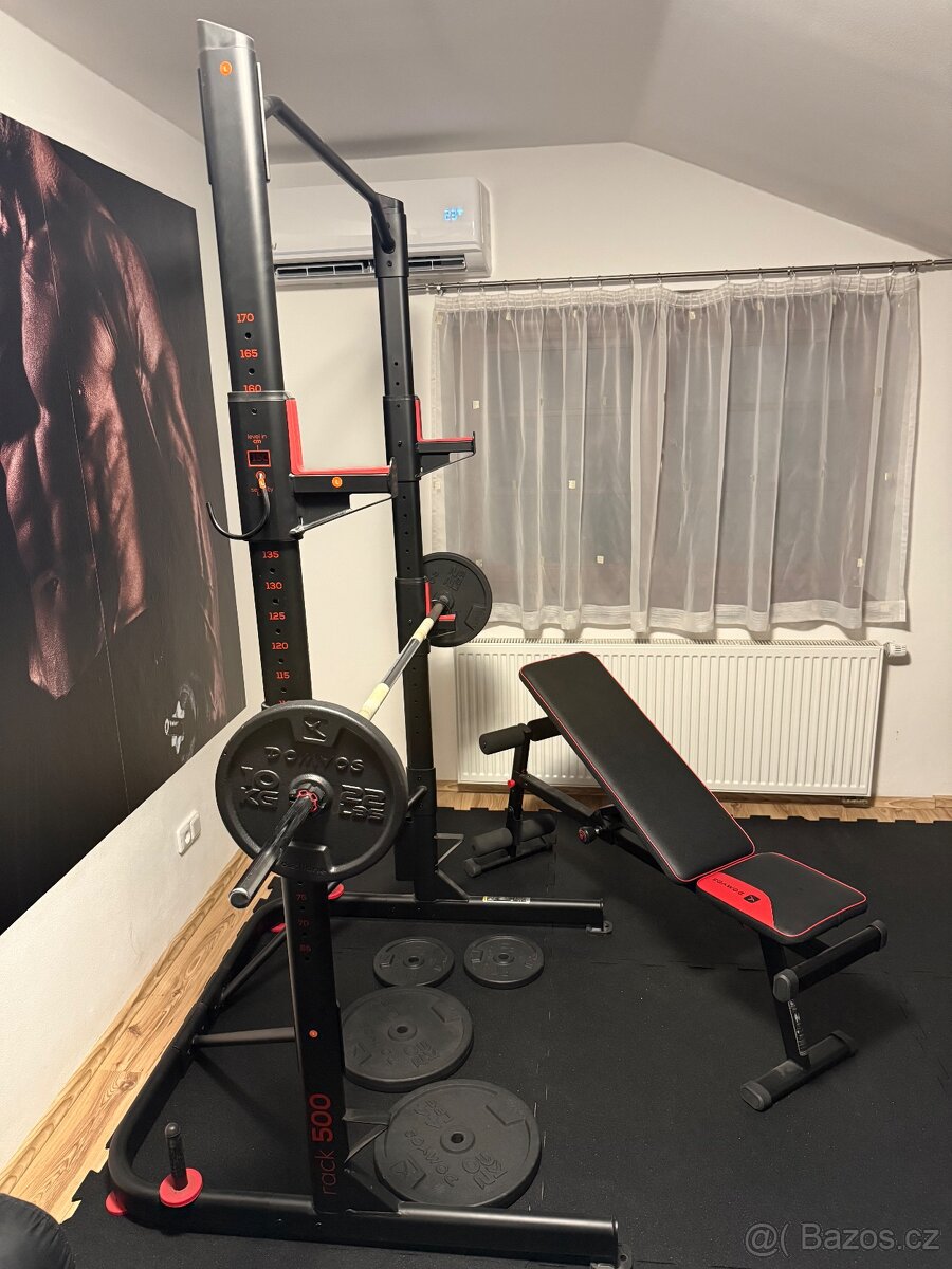 Posilovací věž Rack 500 + lavice a příslušenství - 6