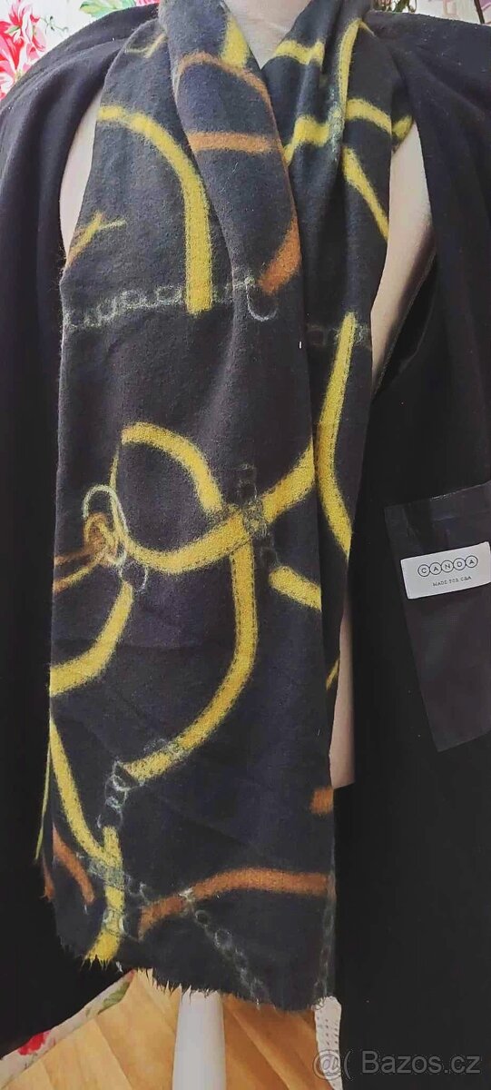 TEPLEJŠÍ PŘECHODOVÝ KABÁT S ŠÁLOU - C&A -vel. 46 - 6