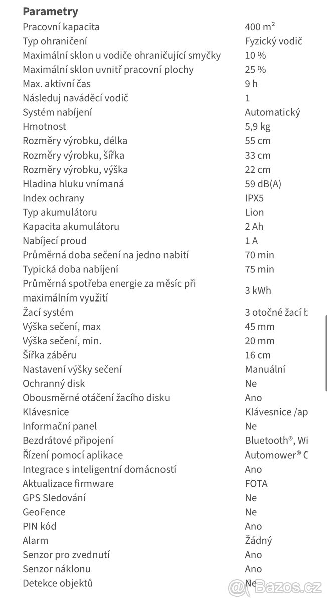Sekačka Husqvarna Automower Aspire R4 - 6