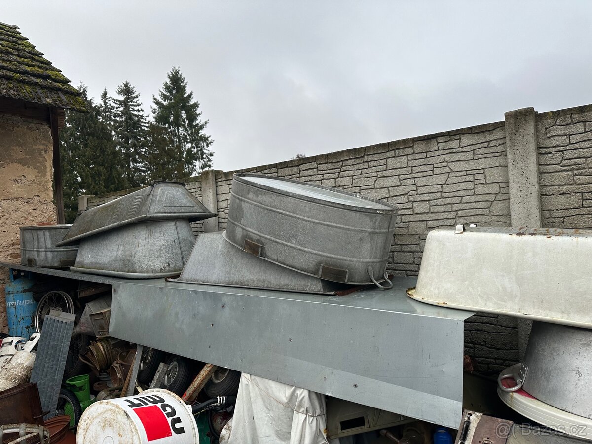 Pozinkované vaničky , konve, soudky - 6