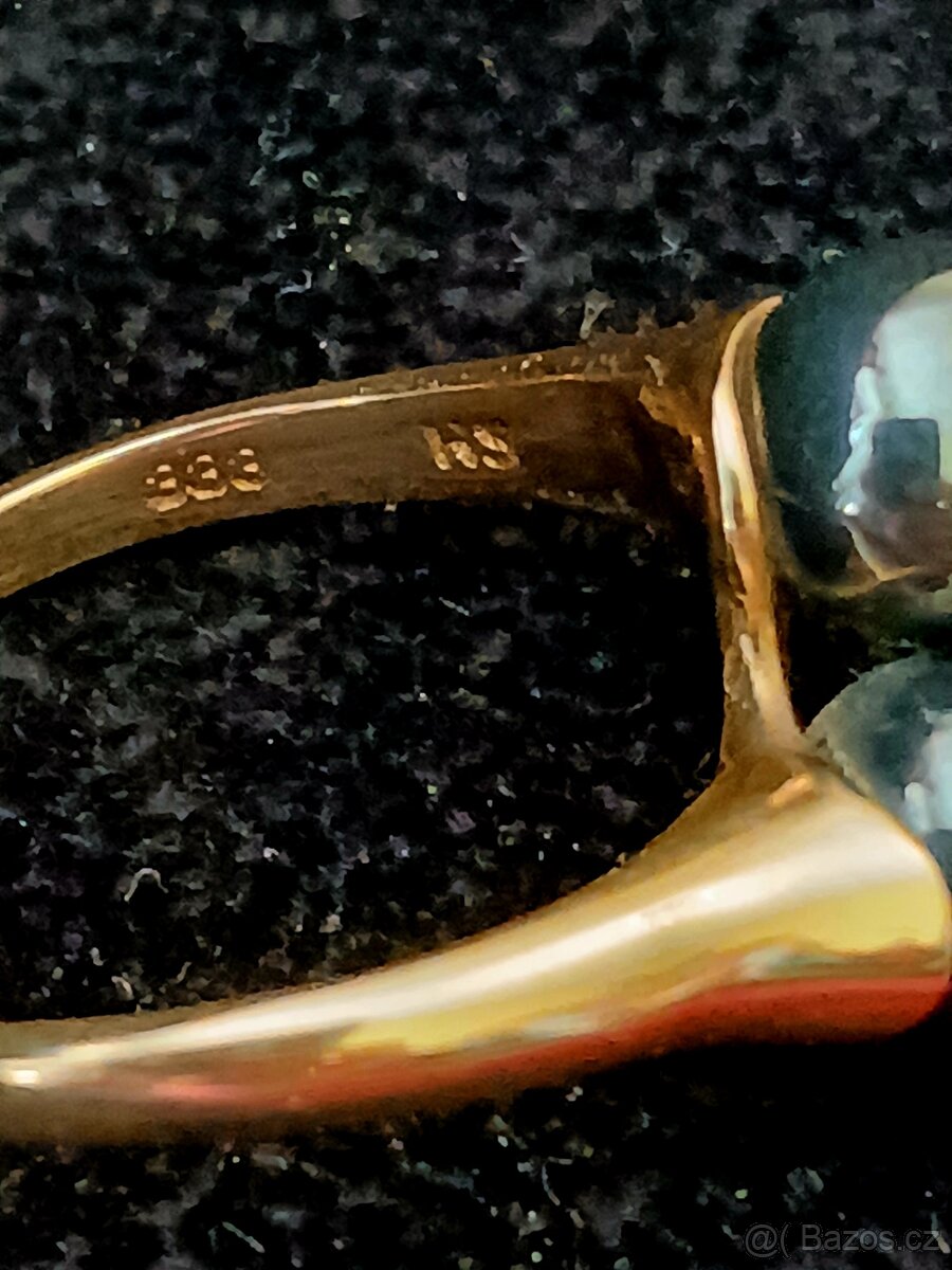 Zlatý prsten 8k starožitný - 6