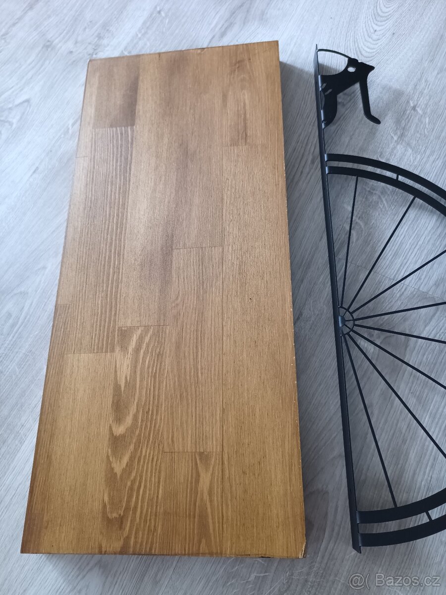 Nástěnná dekorace BYCIKL 45 cm kov, dřevo - 6