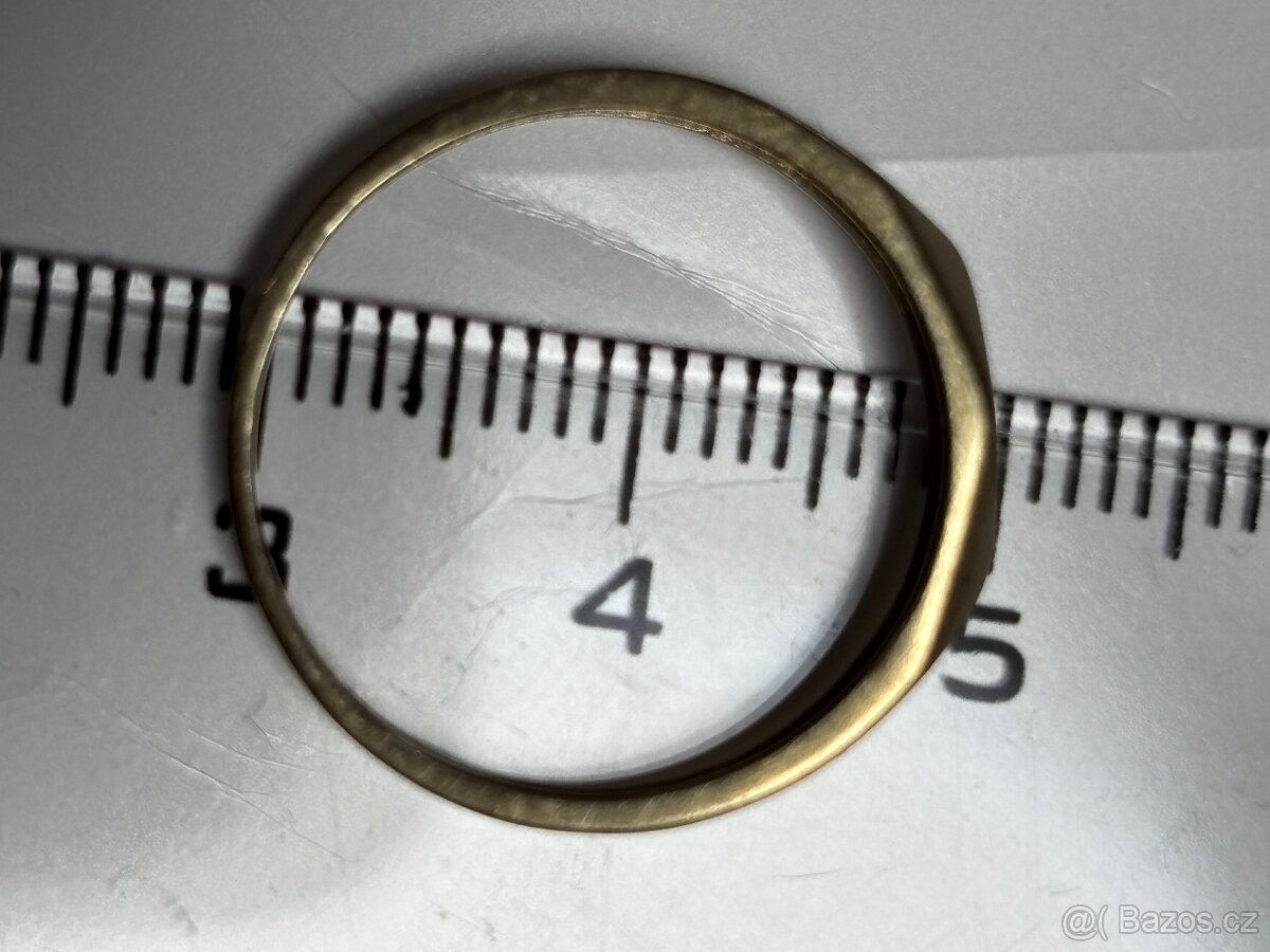 Zlatý dámský prsten 14 kt. 585 váha 1,39g zlato - 6