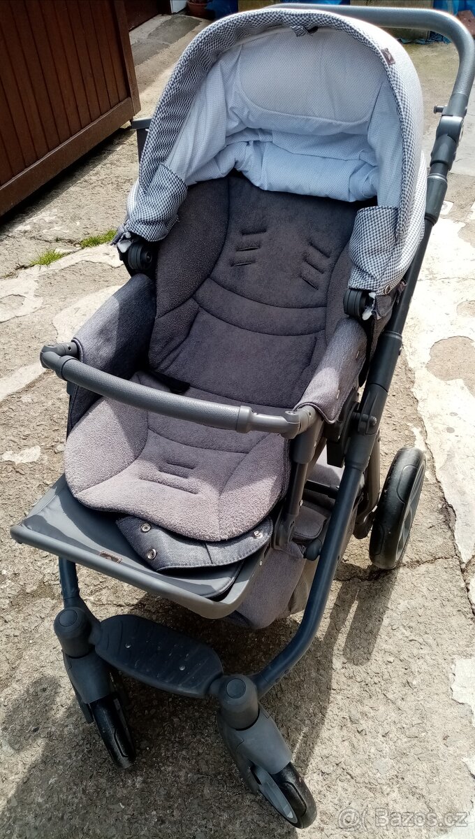 Kočárek Adamex,3.kombinace, šedý, čistý - 6