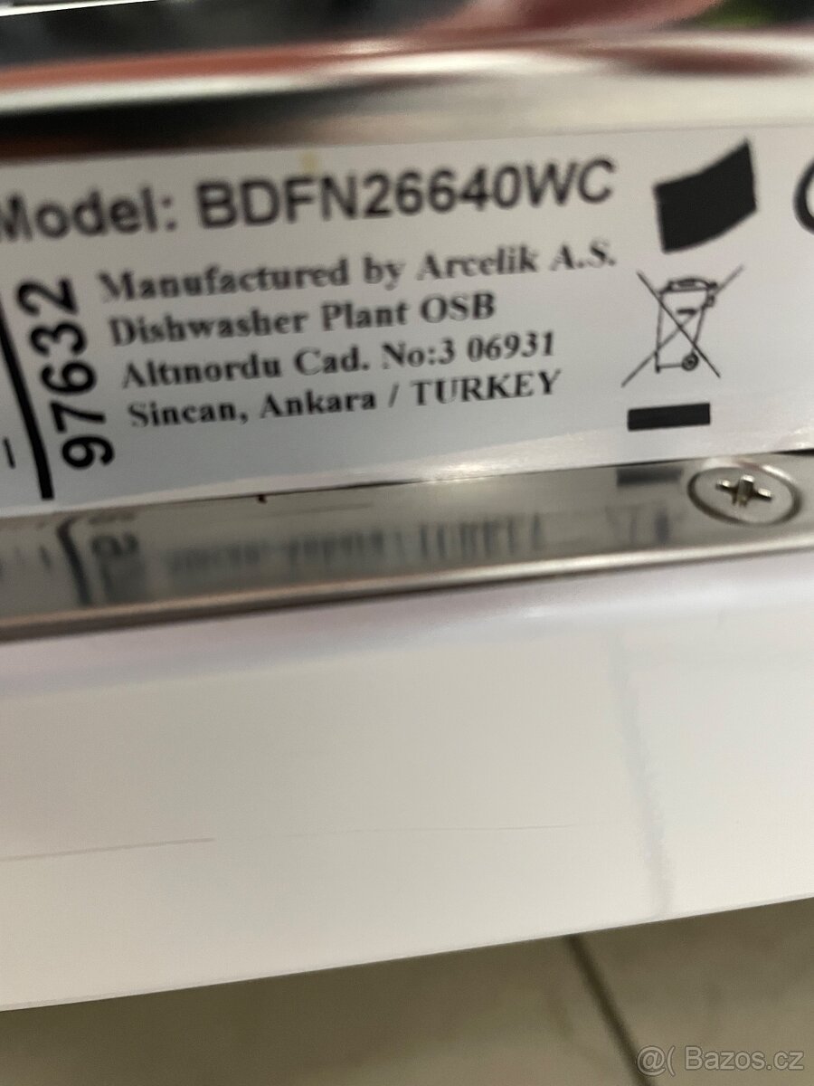 Zánovní myčka Beko BDFN26640WC - 6