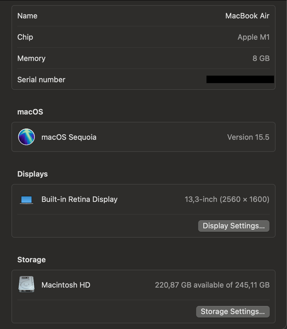 Macbook Air M1 8gb 256gb - Baterie 90%, Eng Klávesnice - 6