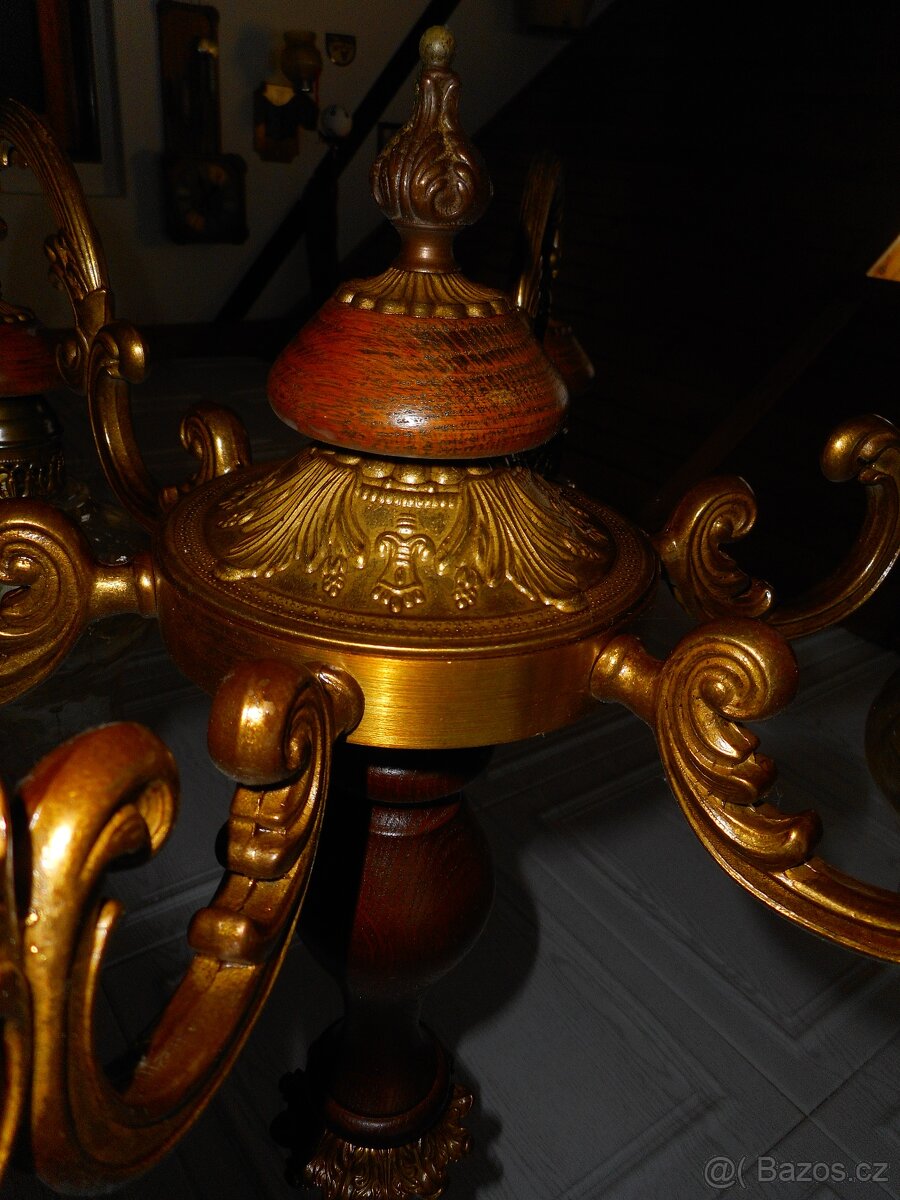 VELKY MOSAZNÝ LUSTR - 6