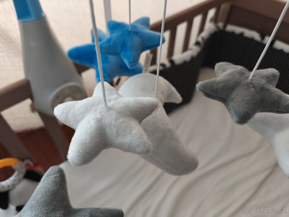 Kolotoč Canpol Babies plyšový s projektorem hvězdičky modrý - 6