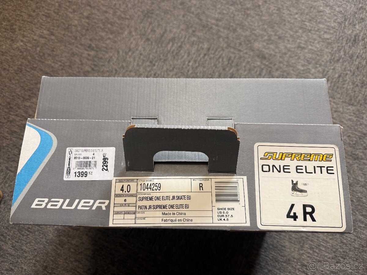 dětské brusle s pohyblivou špičkou BAUER EUR 37,5, US 5 - 6