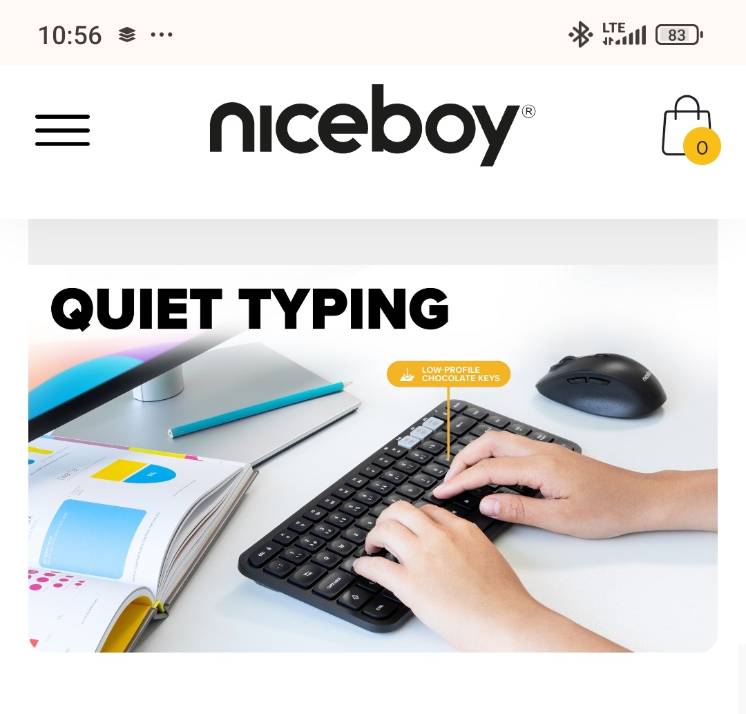 Bezdratova klavesnice Niceboy NOVÁ - 6