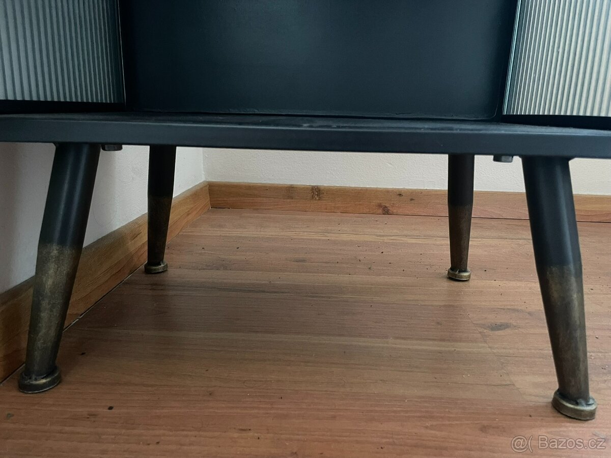 Skleněná industriální komoda Kare Design - 6