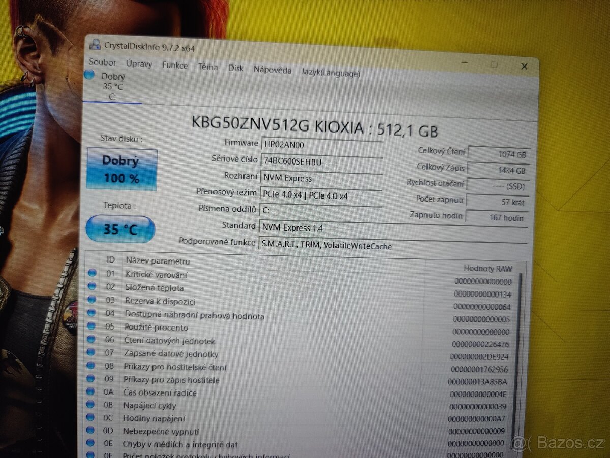 Herní notebook HP victus 16 z i7 14gen a RTX 4070 - 6