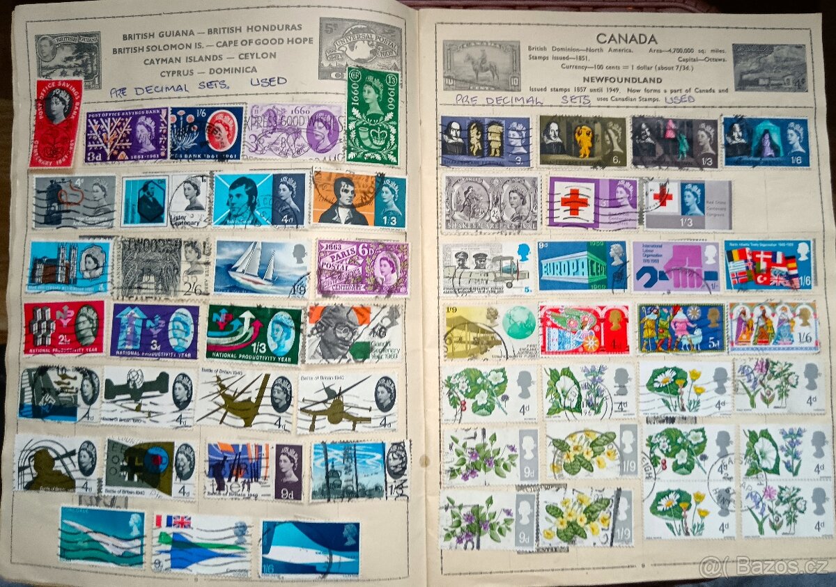 Album-známky-Anglie-královna. - 6