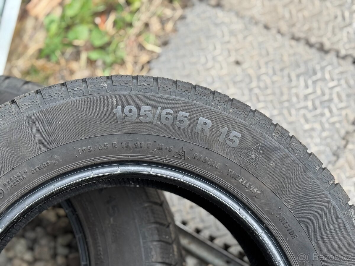 195/65/15 - Continental zimní pár pneu - 6