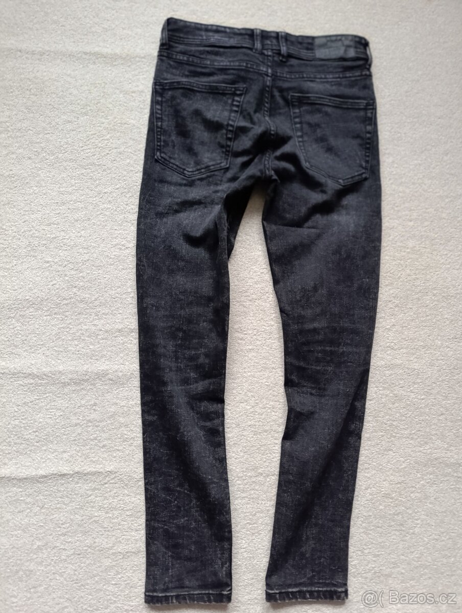Černé slim džíny Fsbn vel. ca 158 - 6