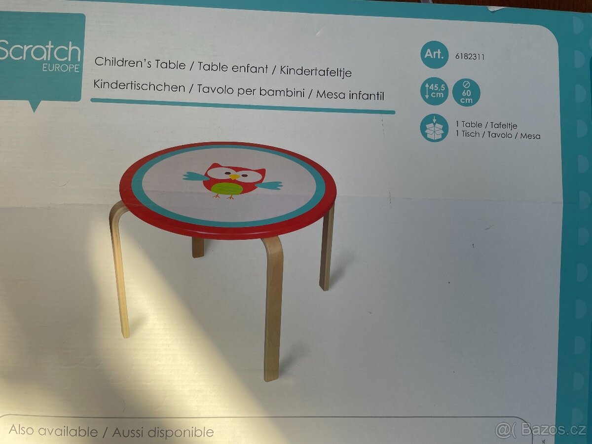 Dětský nábytek, Stůl a 2 židle - 6