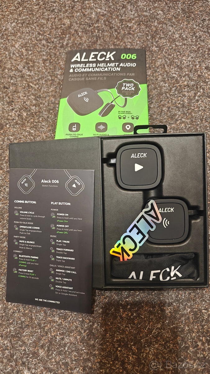 Sluchátka do helmy - Aleck 006 - 6