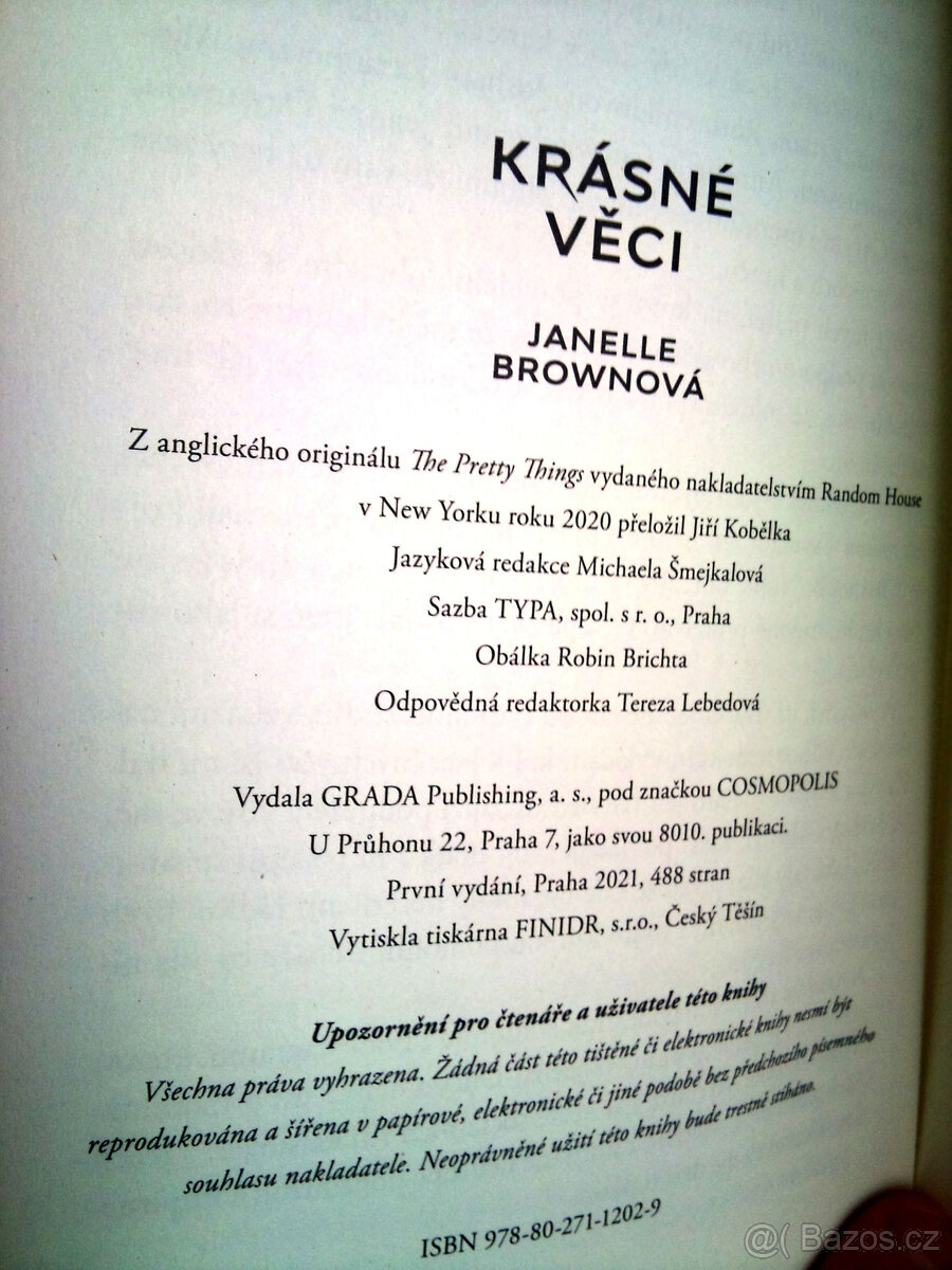 Krásné věci - Brownová Janelle ● NOVÁ KNIHA ● thriller - 6