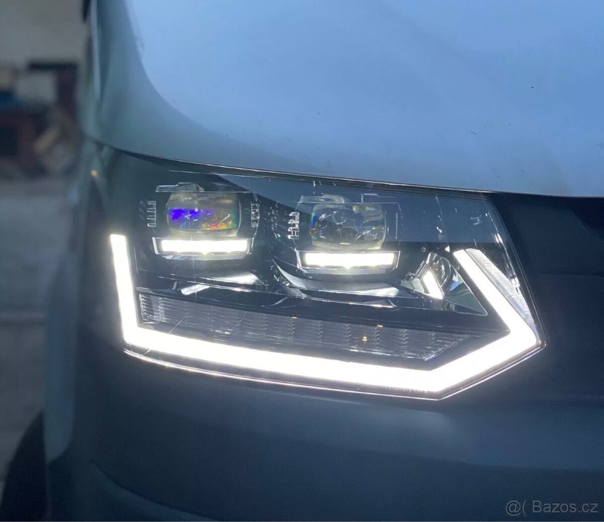 Full LED světlomety pro denní svícení VW T5 GP 09-15 E-mark - 6