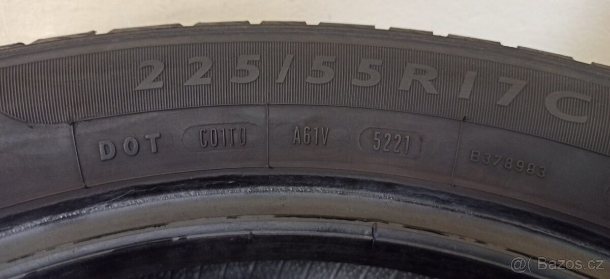 Dunlop 225/55 R17C 109/107H 4,5-5mm - 6