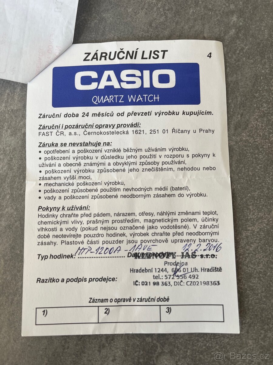 Hodinky Casio MTP-1200A - 6