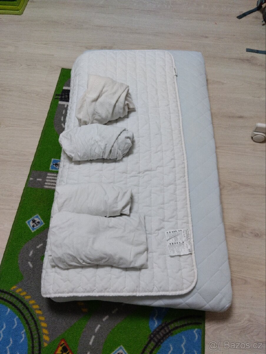 SLEVA Dětská postýlka IKEA Sniglar , matrace,další - 6