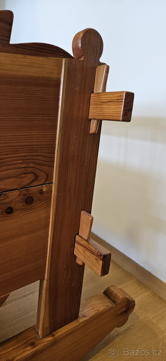 Dřevěná kolébka pro miminko - 6