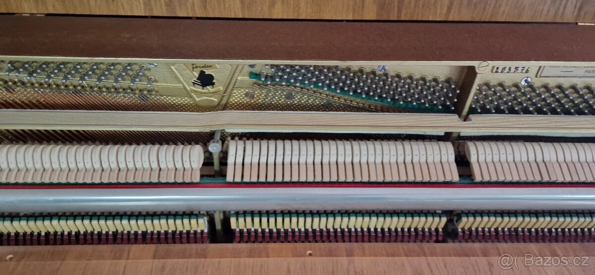 Piano August Förster - Světlý dub se židlí - 6