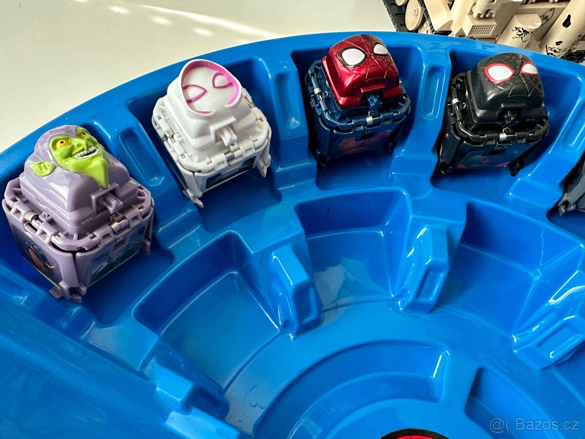 Spiderman BATTLE CUBES Aréna + 8 kostek- jako NOVÉ - 6