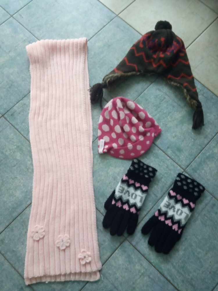 Zimní, jarní, letní čepice, šála, rukavice-3-6let, 7-12let - 6