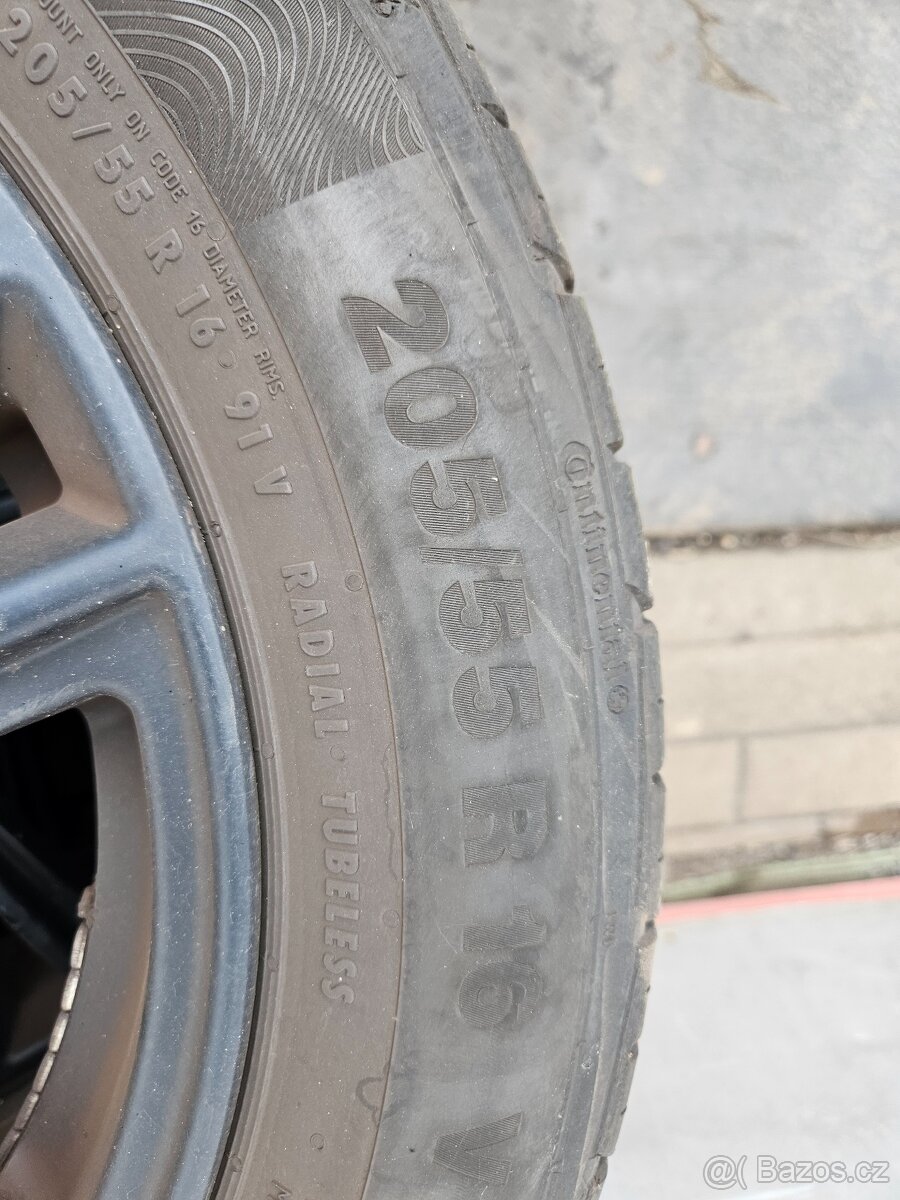 Opel Toyota : Pneu 205/55 R16 letní + disky RC 6,5x16 5x105 - 6