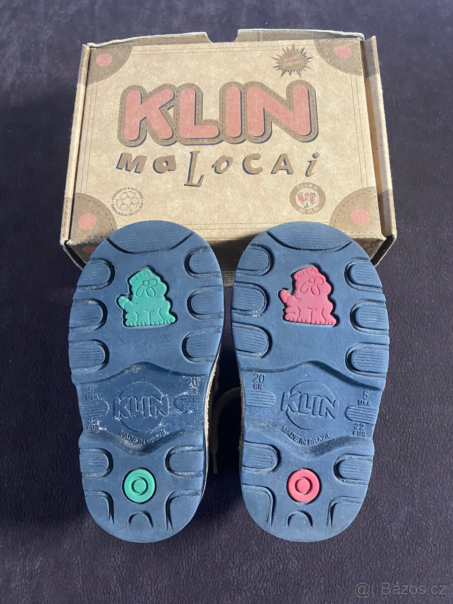 Dětské kožené botičky vel. 22 - 6