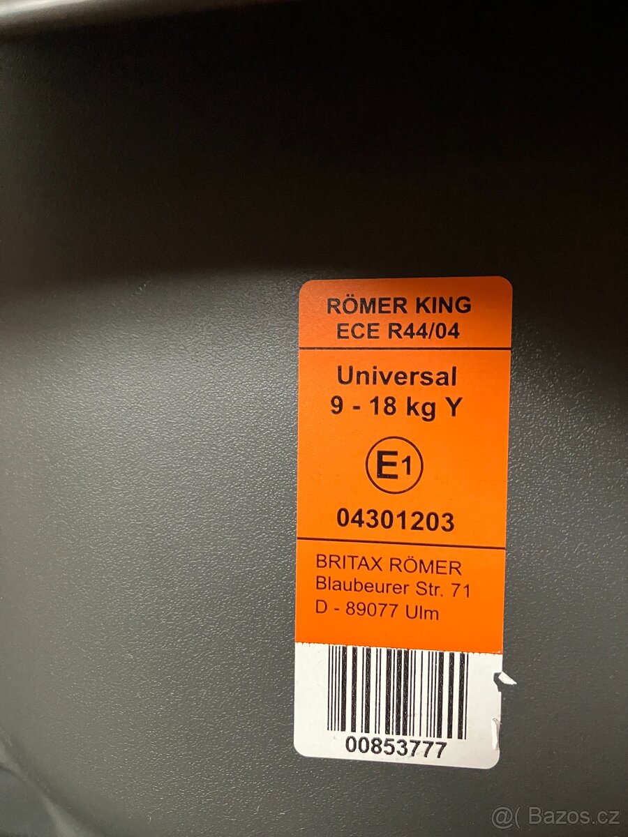 Britax Romer King 9-18kg - 6