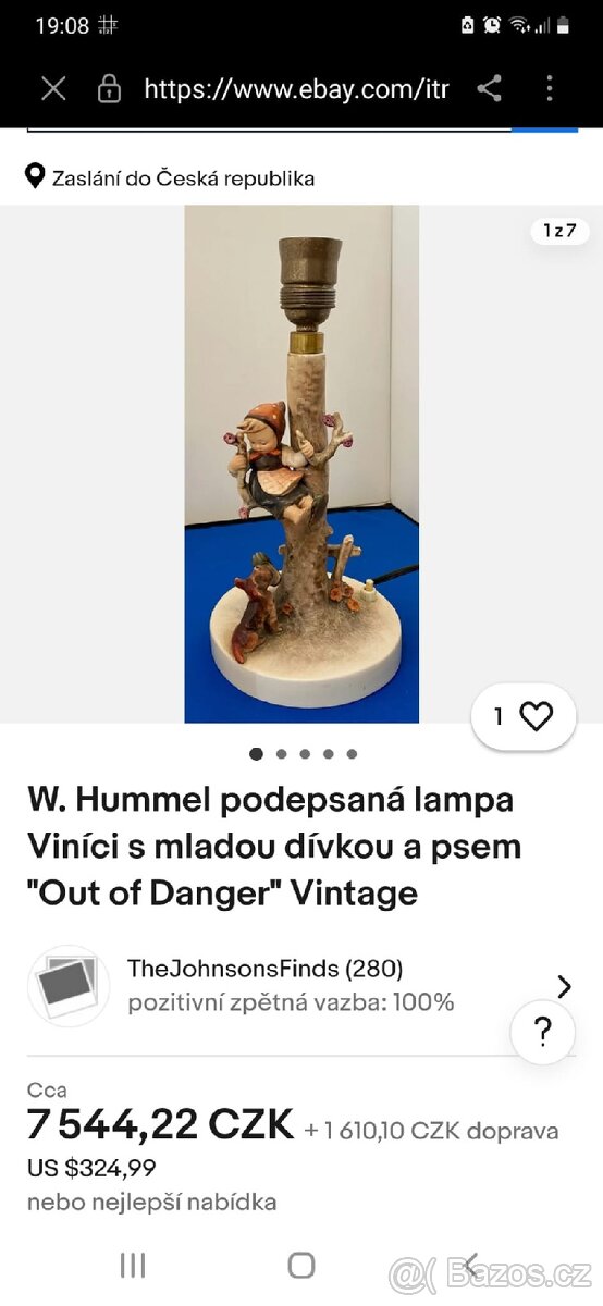 Lampička - zn.Hummel - 6