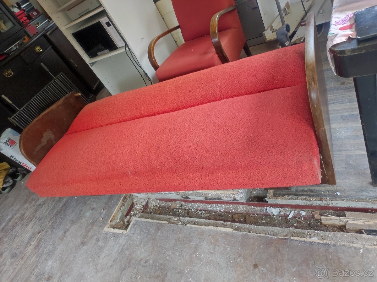 Rozkládací gauč Halabala - 6