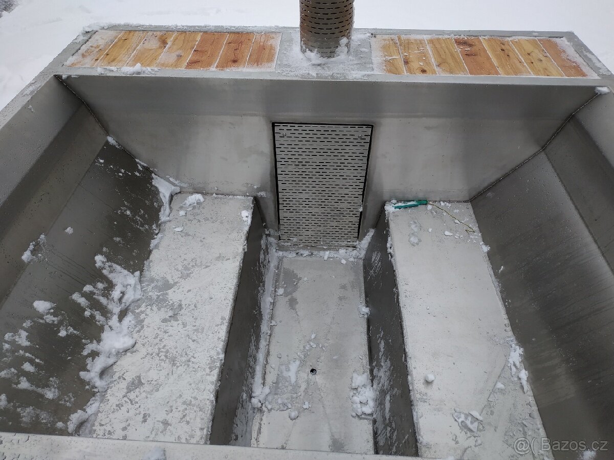 Koupací sud,vana.nerezový bazén - 6