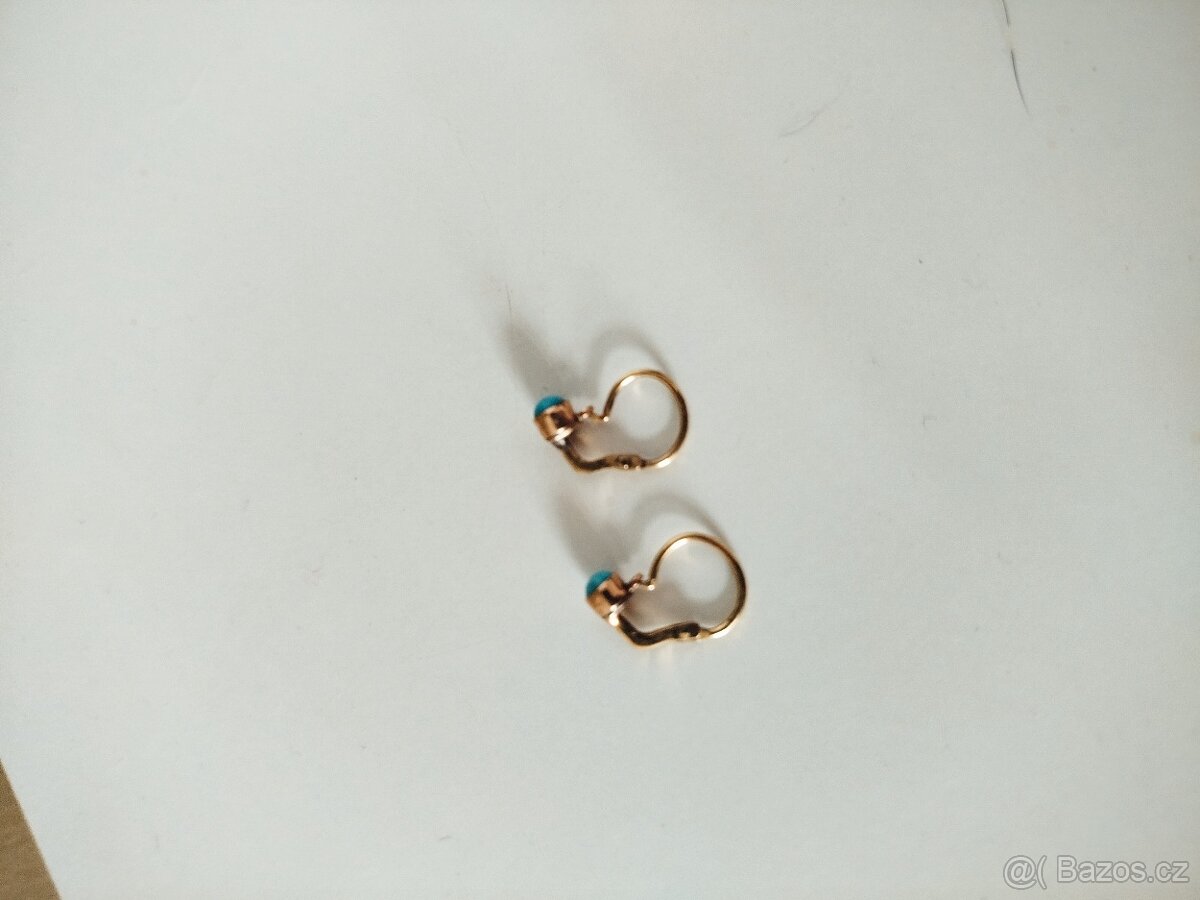 Zlaté dětské náušnice z roku 1930 - 6