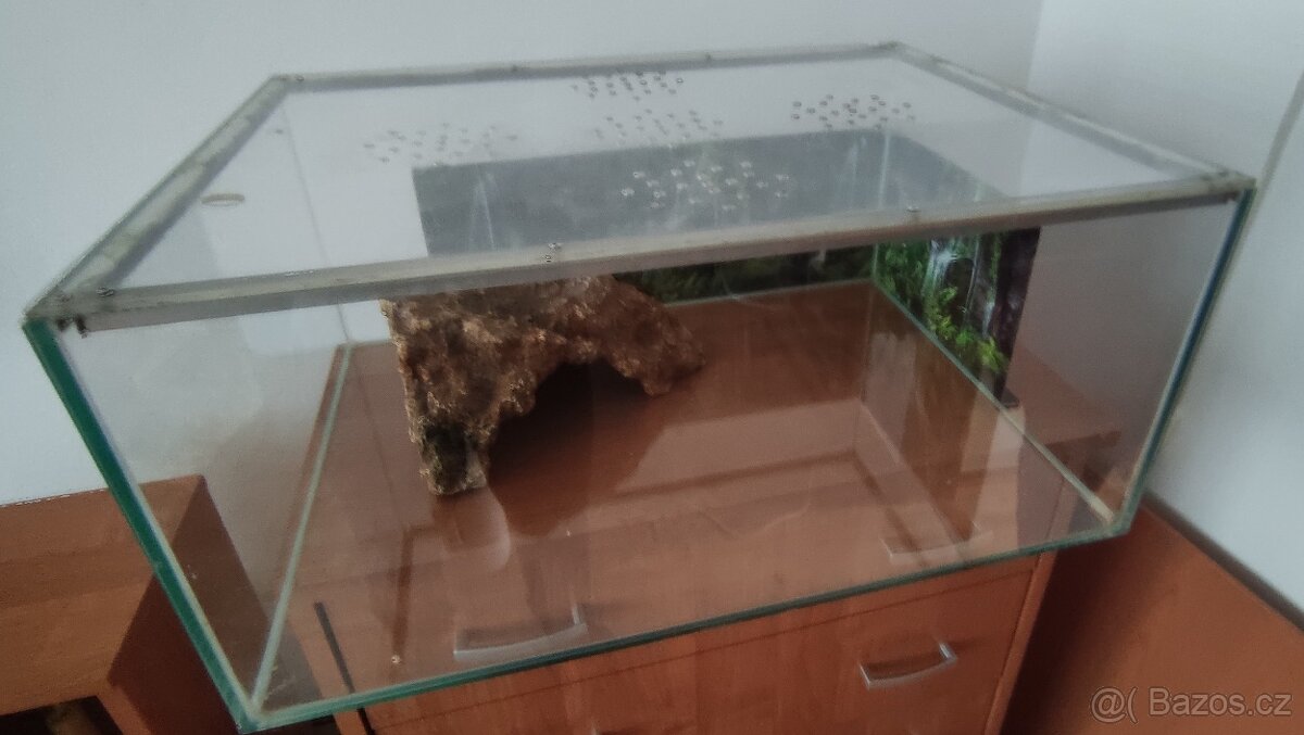 Akvárium - terárium + želva. - 6