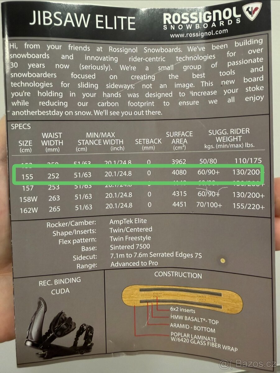 Snowboard Rossignol Jibsaw Elite 155 cm - 6