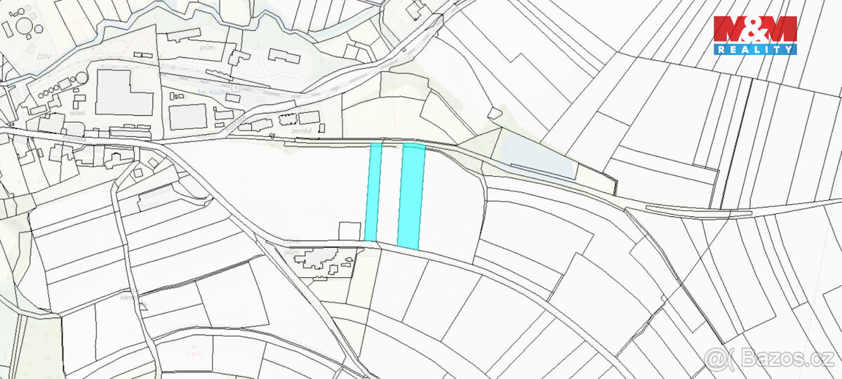 Prodej pole,1/4 podíl z 9171 m², Kouřim - 6