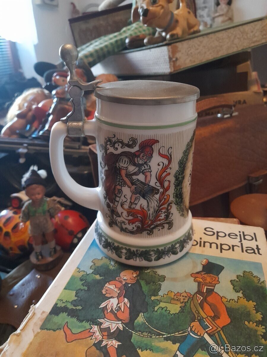 Pivní půllitr motiv hasičský - 6