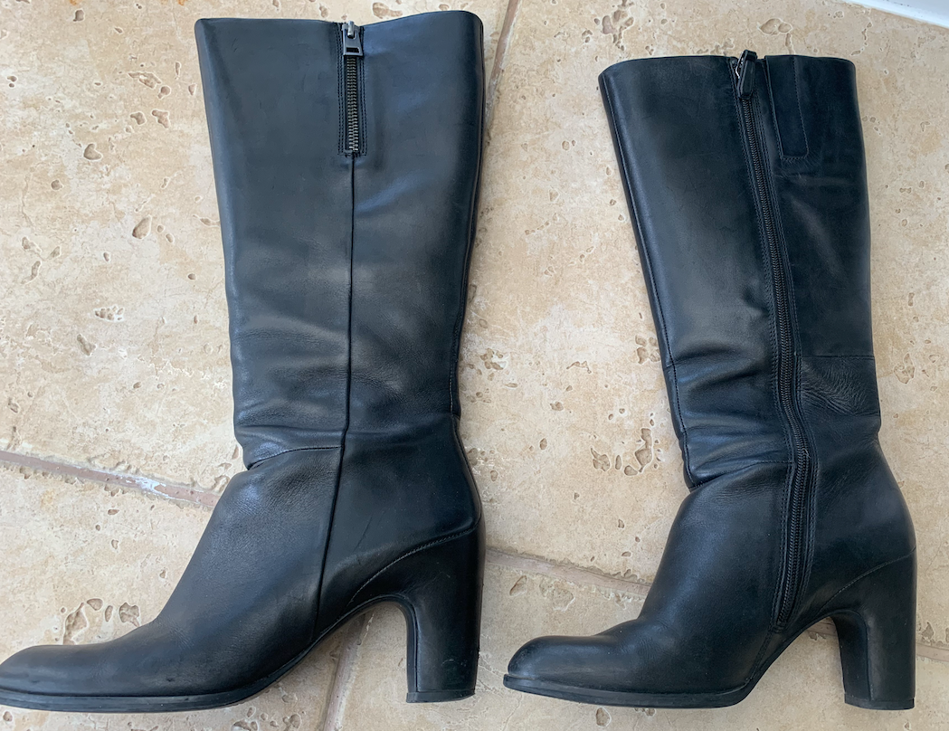 ČERNÉ DÁMSKÉ KOŽENÉ KOZAČKY značka ECCO - 6