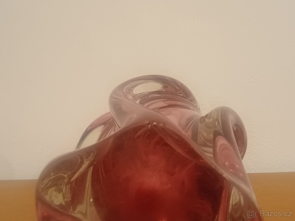 Váza hutní sklo Hospodka - 6