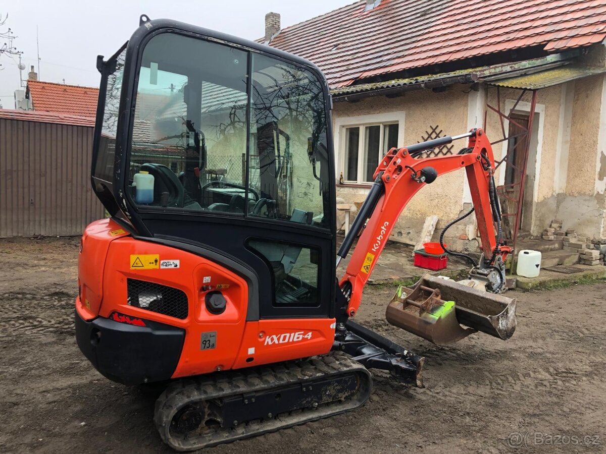 Prodám minibagr Kubota KX 16 - 6