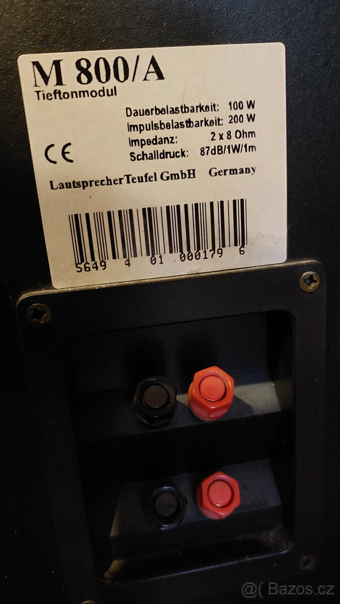 Pasivní Subwoofer Teufel M 800/A + 2 repro M80 - 6