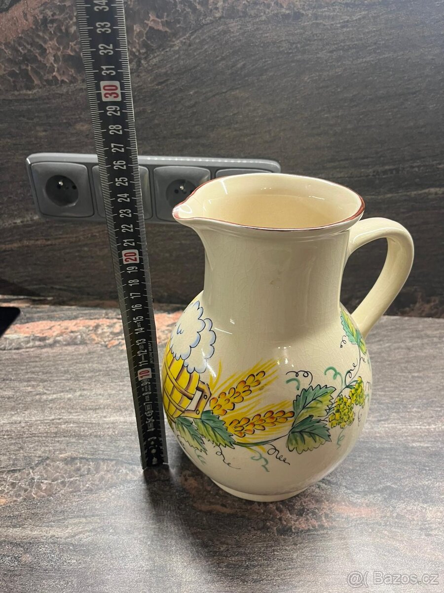 Starožitný keramický džbán - 6